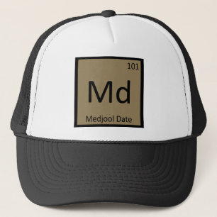 Gorra De Camionero Md - Símbolo de la tabla periódica de la químic