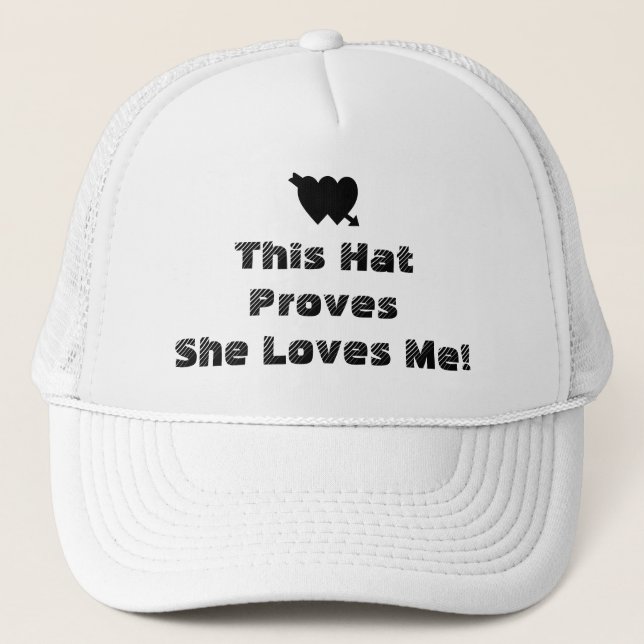 Gorra De Camionero Me Ama Cita Valentine Romantic Cita (Anverso)