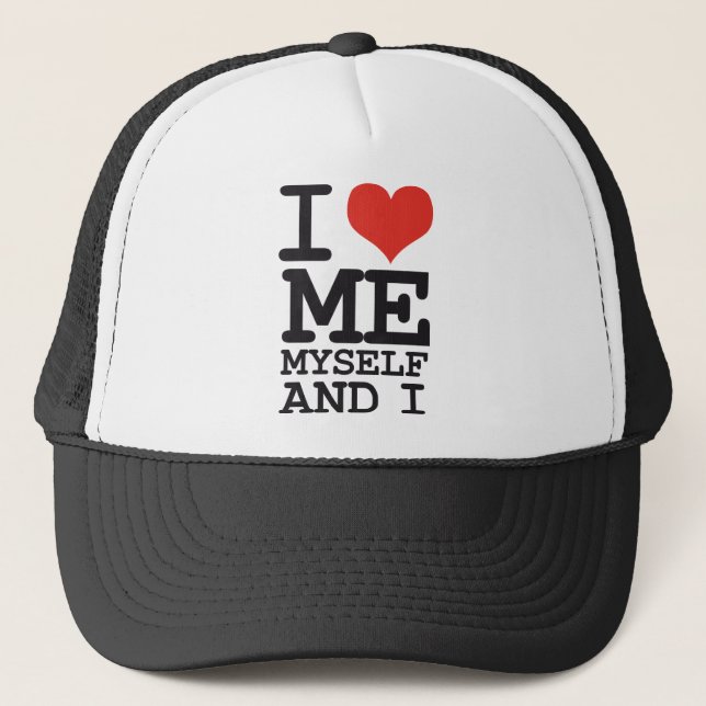 GORRA DE CAMIONERO ME AMO MI UNO MISMO E I (Anverso)
