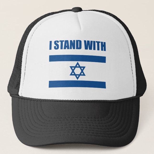 Gorra De Camionero Me coloco con Israel (Anverso)