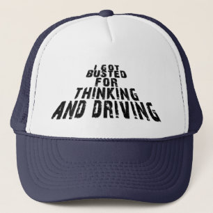 Gorra De Camionero Me desbarataron por pensar y conducir