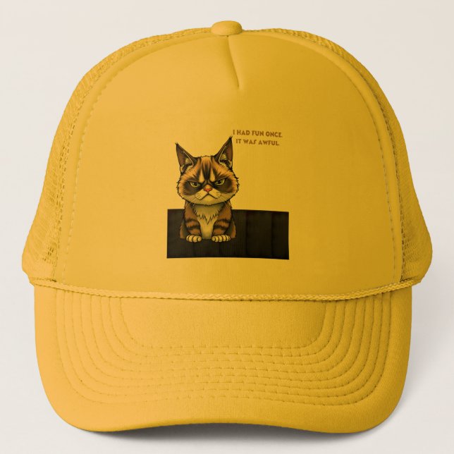 Gorra De Camionero Me divertí una vez. Fue horrible (Anverso)