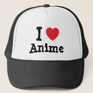 Gorra De Camionero Me encanta Anime personalizado de corazón persona