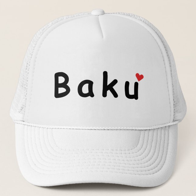 Gorra De Camionero Me encanta Bakú Azerbaiyán (Anverso)