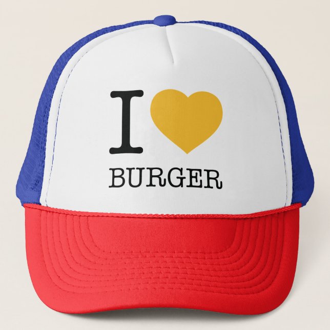 GORRA DE CAMIONERO ME ENCANTA BURGER (Anverso)