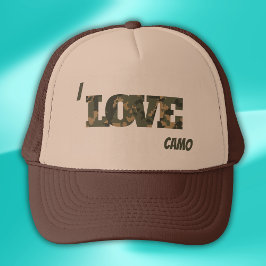Gorra De Camionero Me Encanta Camouflage Green Brown |