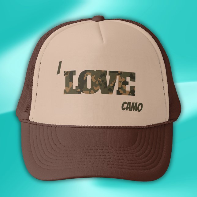 Gorra De Camionero Me Encanta Camouflage Green Brown | (Subido por el creador)