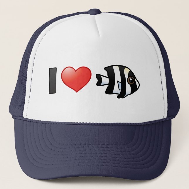 Gorra De Camionero Me Encanta Cuatro Rayas Damselfish (Anverso)
