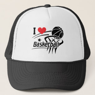 Gorra De Camionero Me encanta el baloncesto