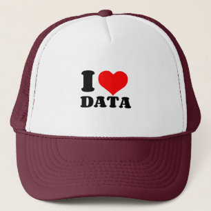 GORRA DE CAMIONERO ME ENCANTA EL CORAZÓN DE DATOS