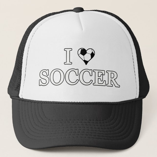 Gorra De Camionero Me encanta el fútbol (Anverso)