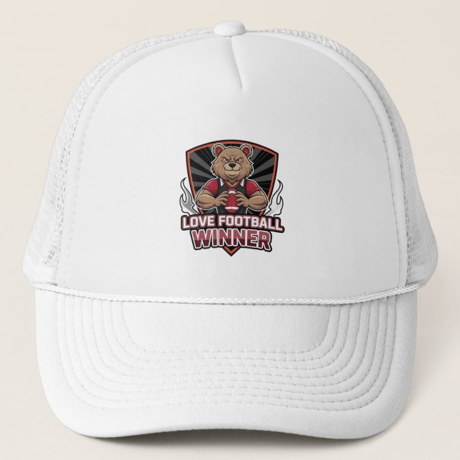 Gorra De Camionero Me encanta el fútbol  (Anverso)