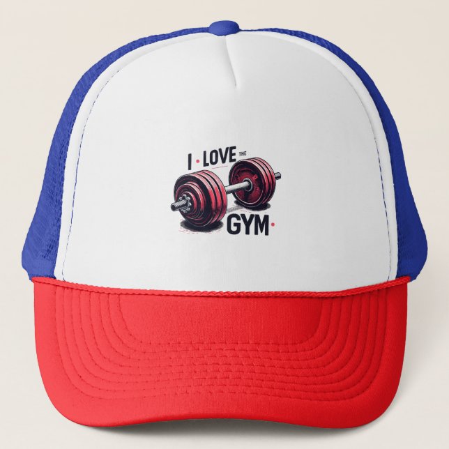 Gorra De Camionero Me encanta el gimnasio (Anverso)