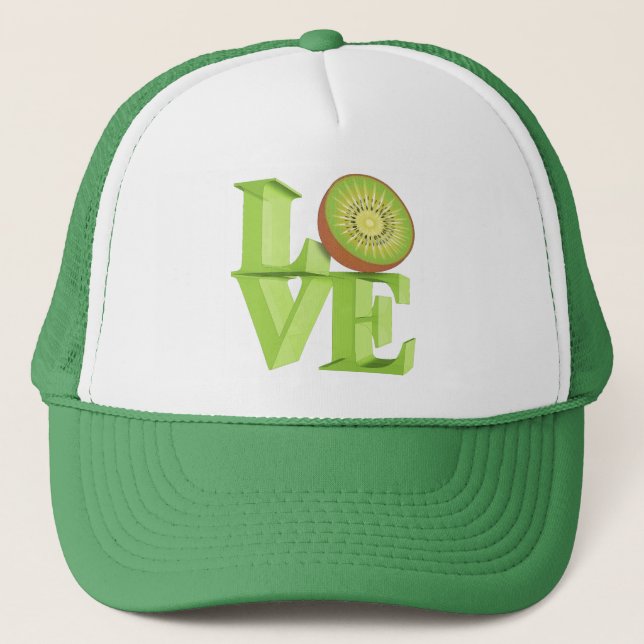 Gorra De Camionero ME ENCANTA EL KIWI (Kiwi Fruits/Kiwi Berry) (Anverso)