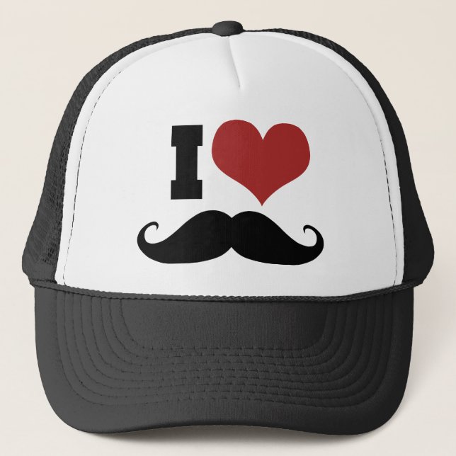 Gorra De Camionero Me Encanta El Mustache (Anverso)