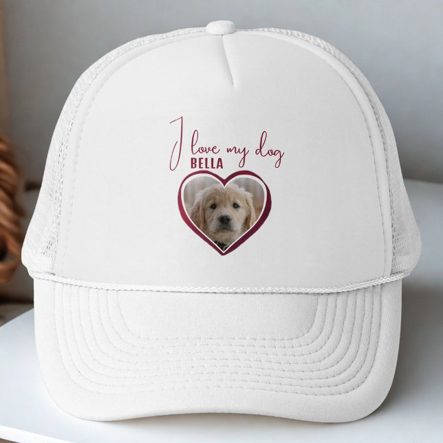 Gorra De Camionero Me encanta el nombre de mi Mascota de fotografía d (Subido por el creador)