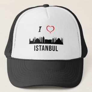Gorra De Camionero Me encanta el Skyline de Estambul, el turco kurdo