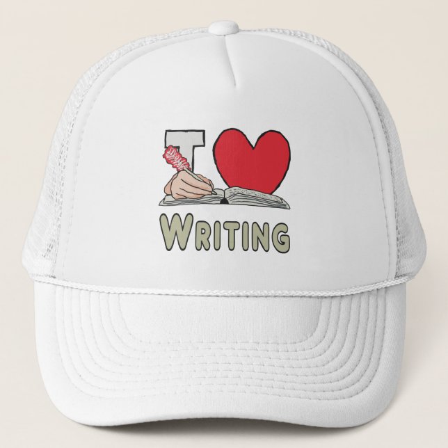 Gorra De Camionero Me Encanta Escribir (Anverso)