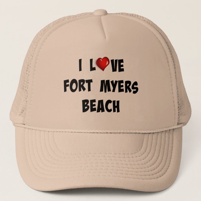 Gorra De Camionero Me encanta Fort Myers Beach (Anverso)