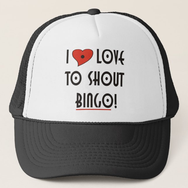 Gorra De Camionero Me encanta gritar Bingo (Anverso)