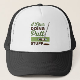 Gorra De Camionero Me Encanta Hacer Putt Stuts Funny Putting Golf
