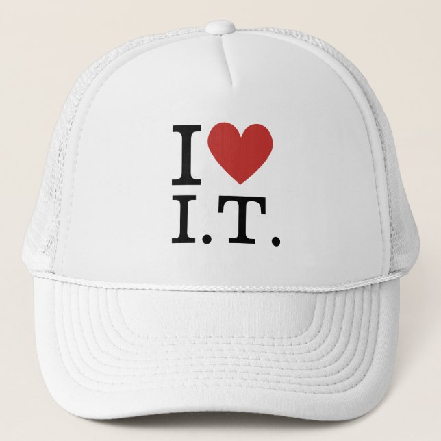 Gorra De Camionero Me ❤️ Encanta I.T. PERSONALIZABLE  (Anverso)