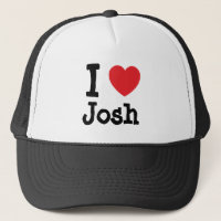 Me encanta Josh personalizado corazón personalizad