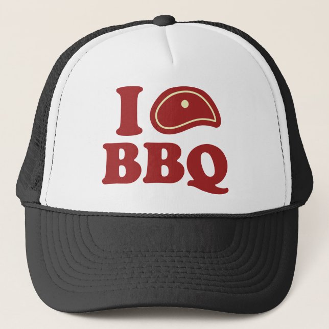 Gorra De Camionero Me encanta la barbacoa (Anverso)