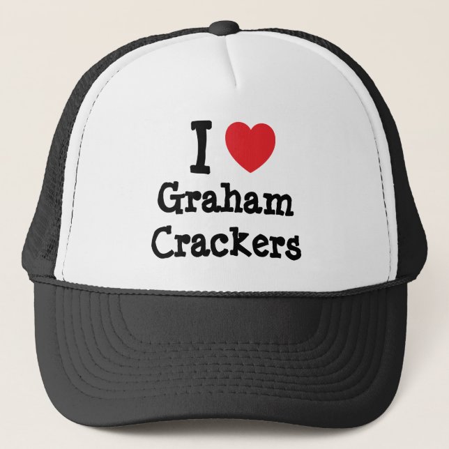 Gorra De Camionero Me encanta la camiseta cardíaca de Graham Crackers (Anverso)