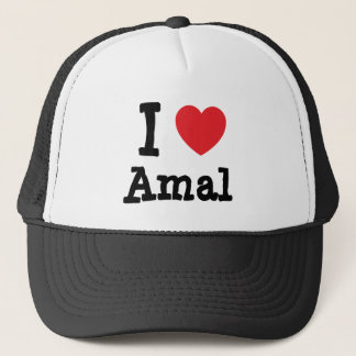 Gorra De Camionero Me encanta la camiseta del corazón de Amal