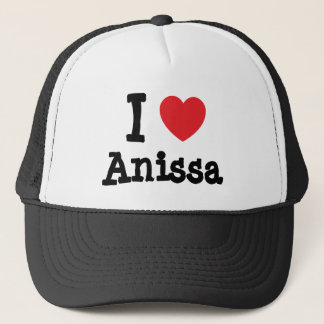 Gorra De Camionero Me encanta la camiseta del corazón de Anissa