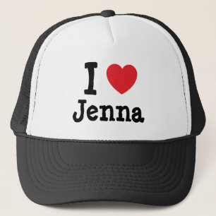 Gorra De Camionero Me encanta la camiseta del corazón de Jenna