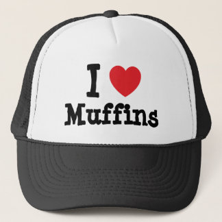 Gorra De Camionero Me encanta la camiseta del corazón de Muffins