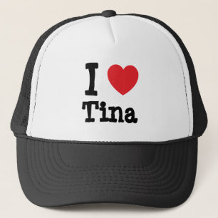 Gorra De Camionero Me encanta la camiseta del corazón de Tina