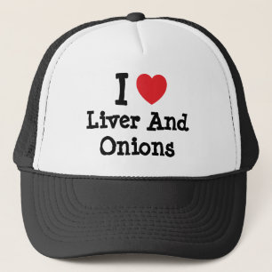 Gorra De Camionero Me encanta la camiseta del corazón del Hígado y 