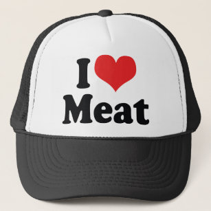 Gorra De Camionero Me encanta la carne del corazón - Carne de carne d