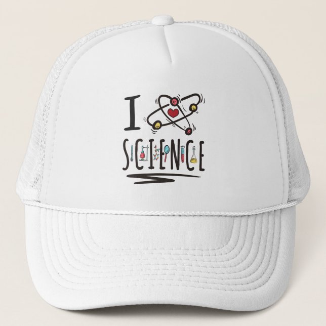 Gorra De Camionero Me encanta la ciencia (Anverso)