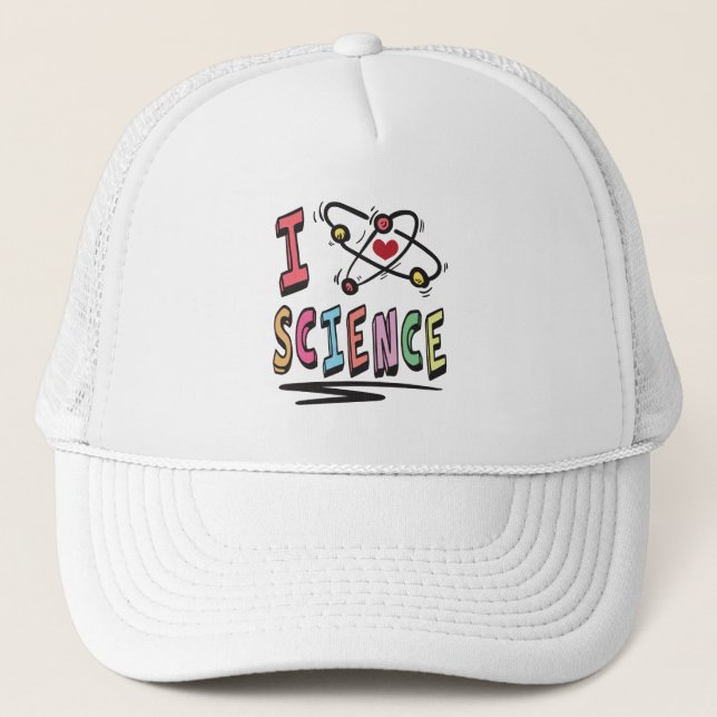 Gorra De Camionero Me encanta la ciencia (Anverso)