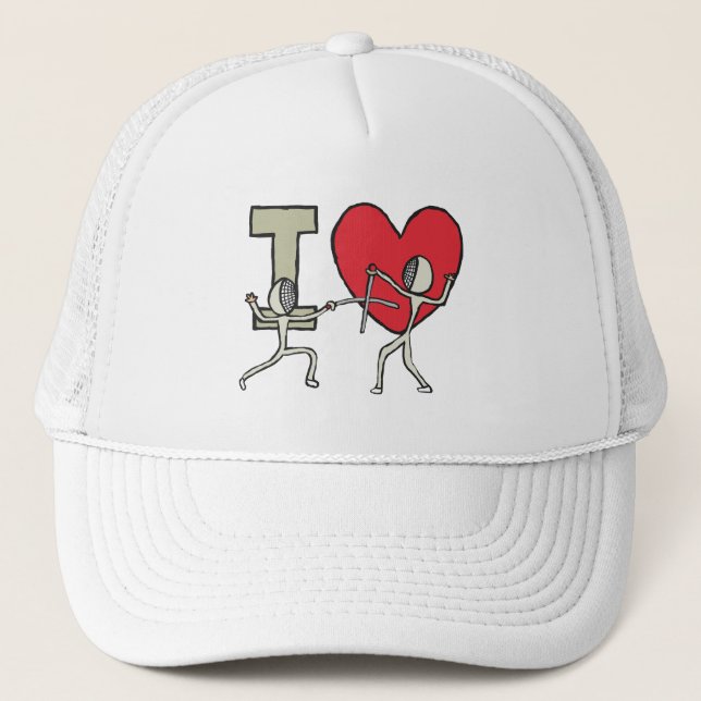 Gorra De Camionero Me Encanta La Esgrima (Anverso)