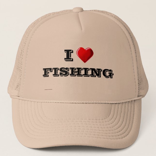 Gorra De Camionero Me encanta la pesca (Anverso)