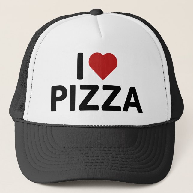 Gorra De Camionero Me encanta la pizza (Anverso)