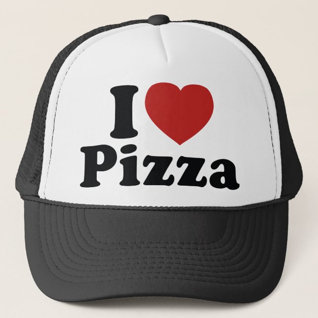 Gorra De Camionero Me encanta la pizza (Anverso)