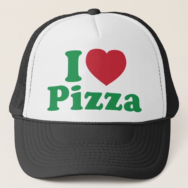 Gorra De Camionero Me encanta la pizza (Anverso)
