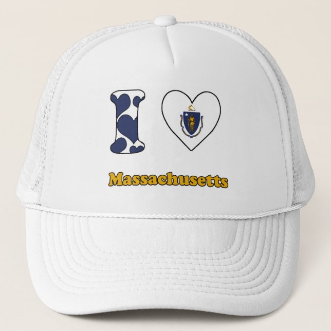 Gorra De Camionero Me encanta Massachusetts (Anverso)