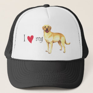 Gorra De Camionero Me encanta mi laboratorio amarillo