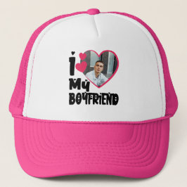 Gorra De Camionero Me encanta mi novio, foto personalizada