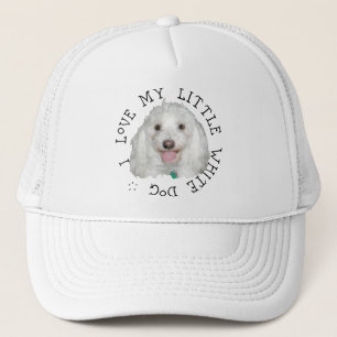Gorra De Camionero Me Encanta Mi Perro Blanco (Rescate)