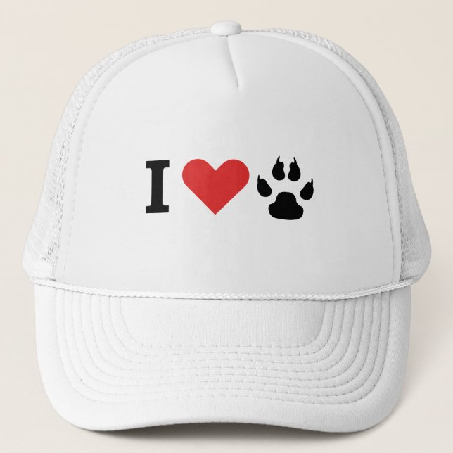 Gorra De Camionero Me encanta mi perro gato increíble (Anverso)