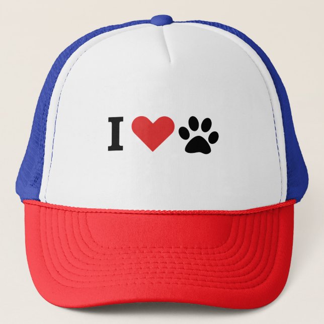 Gorra De Camionero Me encanta mi perro gato increíble (Anverso)