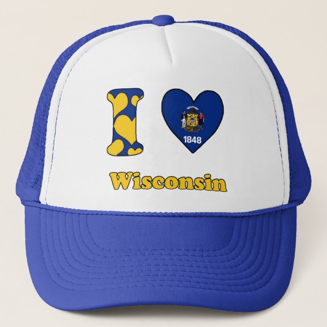 Gorra De Camionero Me encanta Wisconsin (Anverso)